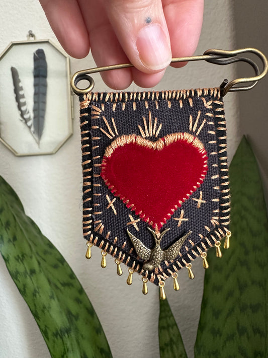 Hope is a Thing with Feathers Protection Pocket